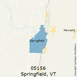 Springfield,Vermont County Map