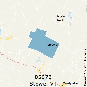 Stowe,Vermont County Map
