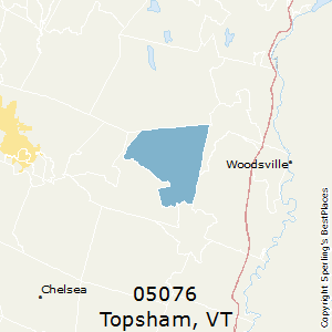 Topsham,Vermont(05076) Zip Code Map