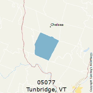 Tunbridge,Vermont County Map