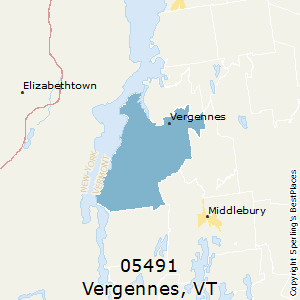 Vergennes,Vermont County Map
