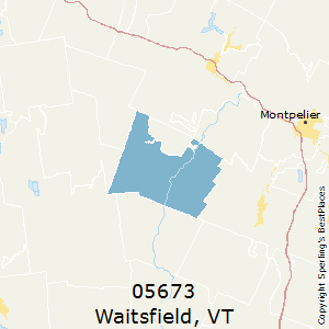 Waitsfield,Vermont County Map