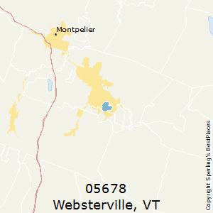 Websterville,Vermont County Map