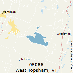 West_Topsham,Vermont County Map