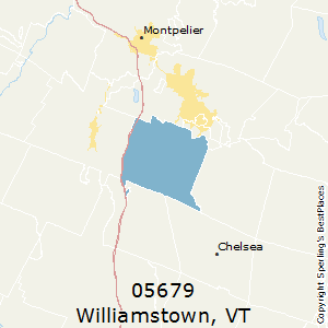 Williamstown,Vermont County Map