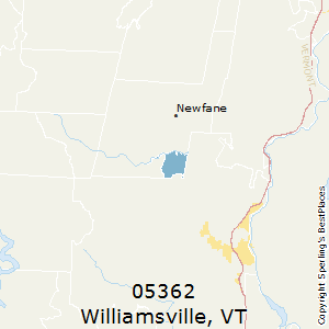 Williamsville,Vermont County Map