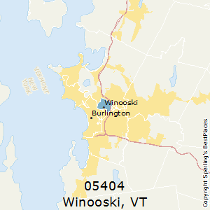 Winooski,Vermont County Map