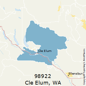 Cle_Elum,Washington County Map