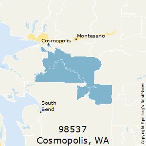 Cosmopolis,Washington County Map