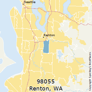 Renton,Washington County Map