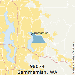 Sammamish,Washington County Map