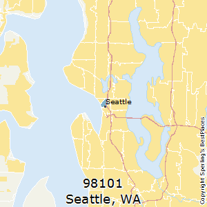 Seattle,Washington County Map
