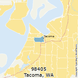 Tacoma,Washington(98405) Zip Code Map