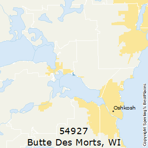 Butte_des_Morts,Wisconsin County Map