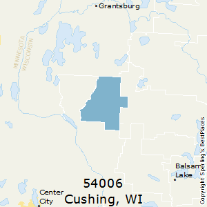 Cushing,Wisconsin County Map