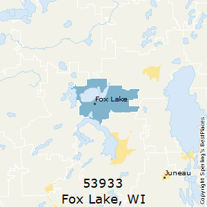Fox_Lake,Wisconsin County Map