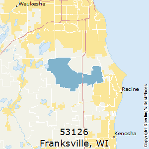 Franksville,Wisconsin County Map