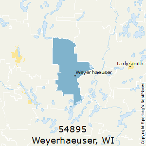 Weyerhaeuser (zip 54895), WI
