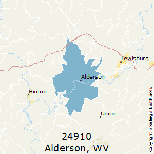 Alderson,West Virginia County Map