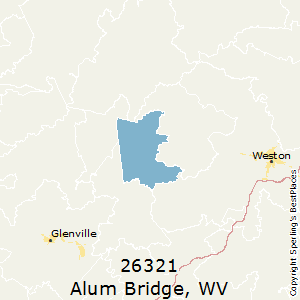 Alum_Bridge,West Virginia County Map