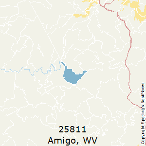 Amigo,West Virginia County Map