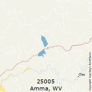 Amma,West Virginia County Map