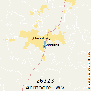 Anmoore,West Virginia County Map