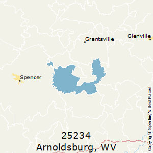 Arnoldsburg,West Virginia County Map