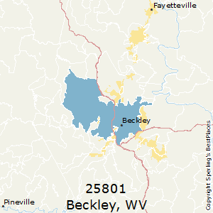 Beckley,West Virginia(25801) Zip Code Map