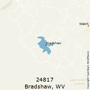 Bradshaw,West Virginia County Map