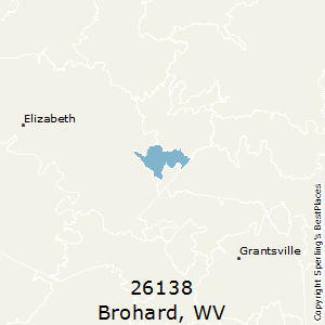 Brohard,West Virginia County Map