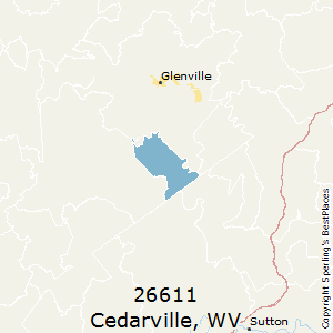 Cedarville,West Virginia County Map