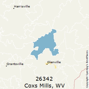 Coxs_Mills,West Virginia County Map