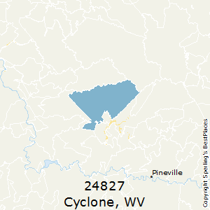 Cyclone,West Virginia County Map