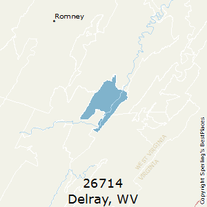 Delray,West Virginia County Map