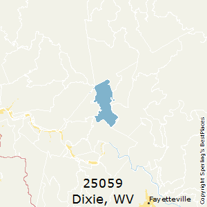 Dixie,West Virginia County Map