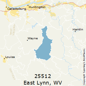 East_Lynn,West Virginia County Map