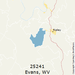 Evans,West Virginia County Map