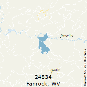 Fanrock,West Virginia County Map