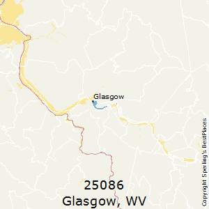 Glasgow,West Virginia County Map
