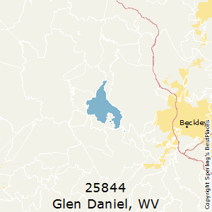 Glen_Daniel,West Virginia County Map