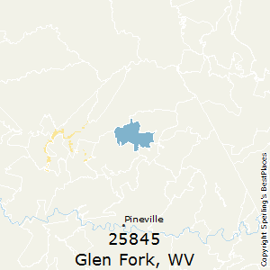Glen_Fork,West Virginia County Map
