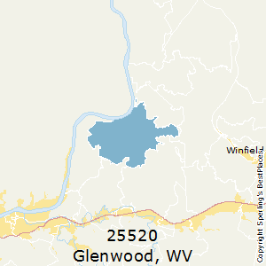Glenwood,West Virginia(25520) Zip Code Map