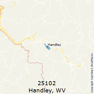 Handley,West Virginia County Map