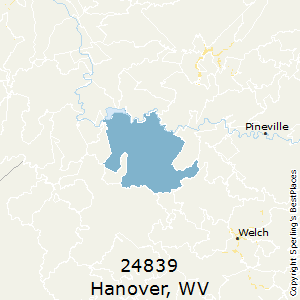Hanover,West Virginia County Map