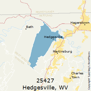 Hedgesville,West Virginia(25427) Zip Code Map