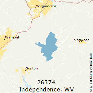 Independence,West Virginia County Map