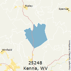 Kenna,West Virginia County Map