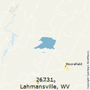 Lahmansville,West Virginia County Map