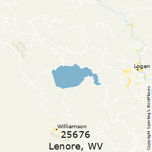 Lenore,West Virginia County Map